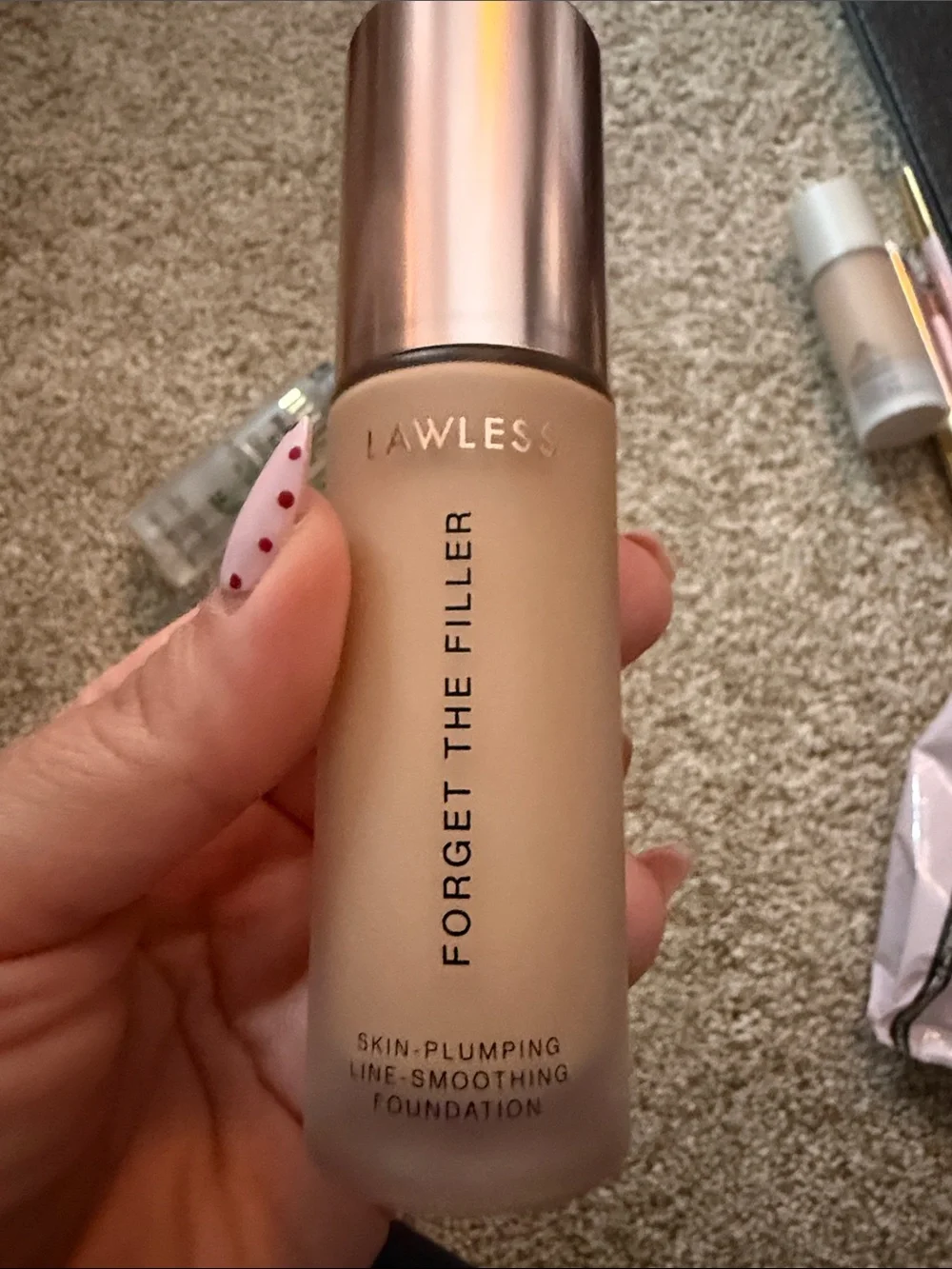 Lawless Forget The Filler Skin-Plumping Foundation - shade 2f lightly used